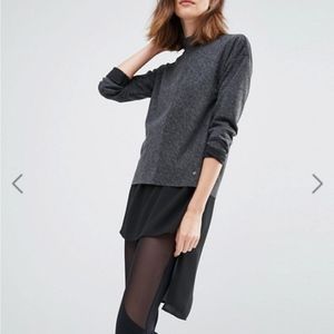 Vero Moda Sweater w/Sheer HiLow Shirttail - Size S